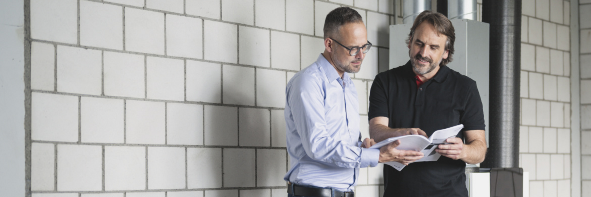 CA Q, comfo Air Q, Installer, Shooting, people, basement, technical room,